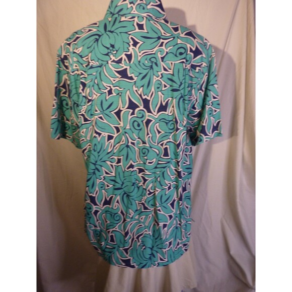 Island Republic Hawaiian Silk Shirt-Short Sleeves-Flora-sz L - Picture 3 of 3